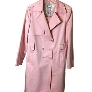 BRAND NEW!! Tahari Baby Pink Double-Breasted Trench Coat Suit. Fully Lined.